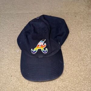 Atlanta Braves 47 OSFA LGBTQ+ Pride Baseball Cap